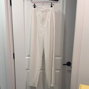 Missguided oversized wide leg white pant size US2